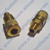 BRASS AIR COUPLER WITH 1/4 MALE PIPE