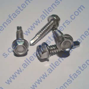 #14 STAINLESS STEEL HEX WASHER HEAD TEC SCREW