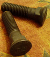 PLOW BOLT,GRADE 8,PLAIN (BLACK),BOLTS ARE FULLY THREADED UNLESS NOTED.