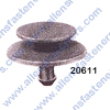 A20611 COWL VENT RETAINER,TOP HEAD DIA. 12MM,BOTTOM HEAD DIA: 16MM,STEM LENGTH 7MM,STEM DIAMETER 3MM,BLUE NYLON,ACCORD 2003-ON (90602-S7S-003).(USE WITH A20612)
