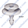 A21107 COWL VENT RETAINER,TOP HEAD DIA. 12MM,BOTTOM HEAD DIA: 16MM,STEM LENGTH 13MM,STEM DIAMETER 4MM,WHITE NYLON,ACURA MDX,HONDA CIVIC,INSIGHT,ODYSSEY & PRELUDE 1995-ON (90602-SX0-003).