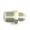 AN 816 FITTING(STRAIGHT FITTING),AND THEY ARE CLEAR (SILVER) IN COLOR.