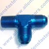 ALUMINUM TEE-PIPE ON RUN,AND THEY ARE BLUE IN COLOR.