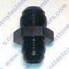 ALUMINUM MALE REDUCER,AND THEY ARE BLACK IN COLOR.