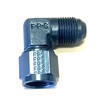 ALUMINUM AN FEMALE TO AN MALE 90* SWIVEL,THEY ARE BLUE IN COLOR.