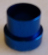 ALUMINIUM TUBE SLEEVE,AND THEY ARE RED IN COLOR.PICTURE IS IN BLUE