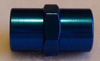 ALUMINUM FEMALE PIPE COUPLER,THEY ARE BLUE IN COLOR.