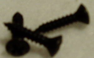 BLACK OXIDE TRIM SCREWS W/ REDUCED HEAD