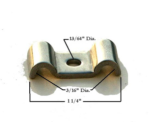 3/16 X 3/16 STAINLESS STEEL LINE CLAMP