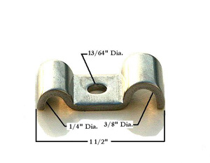 1/4 X 3/8 STAINLESS STEEL LINE CLAMP