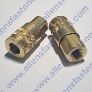 BRASS AIR COUPLER WITH 1/4 FEMALE PIPE