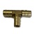 BRASS HOSE BARB TEE.(SIZES 3/4 THRU 1-1/4 ARE BRONZE)picture may not be right!