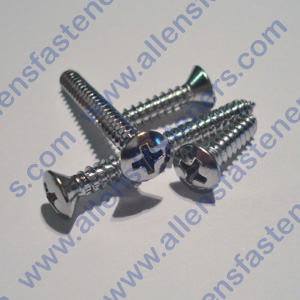 #6 CHROME PHILLIPS OVAL TRIM SCREW