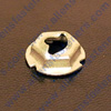 A2896 THREAD CUTTING NUT,1/8 STUD SIZE,3/8 HEX,5/8 WASHER DIA. (ZINC)