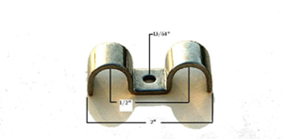 1/2 X 1/2 STAINLESS STEEL LINE CLAMP