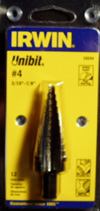IRWIN/UNIBIT STEP DRILLS #4