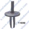 A11699 COWL LEDGE WEATHERSTRIP & FENDER LINER PUSH TYPE RETAINER,HEAD DIA: 11/16