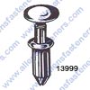 A13999 BODY SIDE MOULDING PUSH TYPE RETAINER,LARGE HEAD DIA: 3/8