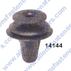 A14144 TRIM PANEL RETAINER,TOP HEAD DIA: 13MM,MIDDLE HEAD DIA: 15.5MM,BOTTOM HEAD DIA: 18MM,STEM LENGTH 14MM,STEM DIA: 9.5MM,OVERALL LENGTH: 20.5MM,BLACK NYLON,(67771-01010).