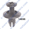 A14696 PUSH TYPE RETAINER,HEAD DIA: 15MM,STEM LENGTH 11MM,FITS IN 6MM HOLE,BLACK NYLON,NISSAN: 10998-30880,HONDA: 90684-SA5-0030,ISUZU: 8942981190.