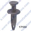 A17103 FASCIA RETAINER,HEAD DIA: 15MM,STEM LENGTH 23MM,FITS IN 6MM HOLE,BLACK NYLON,GM & FORD 1986-ON,(GM; 15681408;FORD; N803709S).