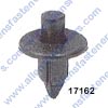 A17162 PUSH TYPE RETAINER,HEAD DIA: 15MM,STEM LENGTH 13MM,FITS IN 6.3MM HOLE,BLACK NYLON,GEO METRO & TRACKER 1989-ON,(GM:96057846;TOYOTA;90467-07041).