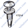 A17214 PUSH TYPE-RETAINER,HEAD DIA: 11MM (7/16