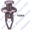 A18265 BODY SIDE MOULDING PUSH TYPE RETAINER,HEAD DIA: 16MM,STEM LENGTH 20MM,FITS IN 8MM HOLE,BLACK NYLON,SENTRA 1986-ON,(76882-57A00).