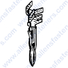 A18325 12GA. MALE WHEATHER PACK TERMINAL,20 AMP MAX,(GM:12089306,12124587),TIN PLATED,MATES WITH A18324,USE'S BLUE SILICONE SEAL A20618.