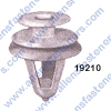 A19210 FRONT DOOR TRIM PANEL RETAINER,TOP HEAD DIA: 13MM,MIDDLE HEAD DIA: 16MM,BOTTOM HEAD DIA: 18MM,STEM LENGTH 14MM,STEM DIA: 10MM,OVERALL LENGTH: 22MM,TACOMA 1995-ON,NATURAL NYLON,(67771-04040).