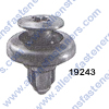 A19243 PUSH TYPE-RETAINER,HEAD DIA: 15MM,STEM LENGTH 12MM,FITS IN 7MM HOLE,BLACK NYLON,(TOYTA:90467-06017;MAZDA: 9926-50-625;GM:20426301).