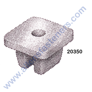NYLON NUT #4 SCREW SIZE