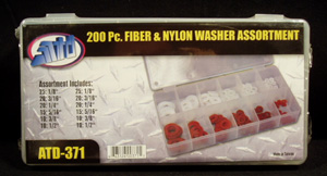 200 PC.FIBER NYLON WASHERS (ATD371)