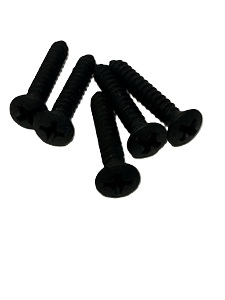 BLACK OXIDE TRIM SCREWS W/ REDUCED HEAD