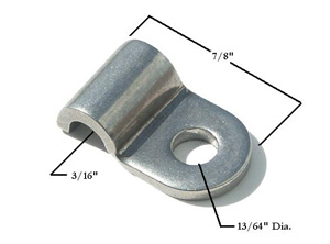 3/16 STAINLESS STEEL SINGLE LINE CLAMP