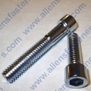 3/8-16 X 3" Chrome allen head socket bolts with knurls Qty 5 made in the USA 