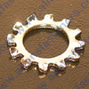 CHROME EXTERNAL TOOTH LOCK WASHER