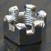CHROME SLOTTED HEX NUTS (COURSE)