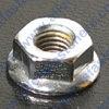 CHROME SERRATED FLANGE NUTS,FINE THREAD,CHROME PLATED,WRENCHING/HEX SIZE,FLANGE DIA + OR - .005 IS LISTED.