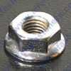 METRIC CHROME SERRATED FLANGE NUT