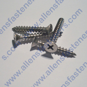 # 6 FLAT HEAD PHILLIPS STAINLESS STEEL SHEET METAL SCREW