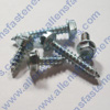 #10 HEX WASHER HEAD/SLOTTED SHEET METAL SCREWS,(ZINC PLATED).IT WILL BE NOTED IF UNSLOTTED!