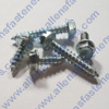 #4 HEX WASHER HEAD/SLOTTED SHEET METAL SCREWS,(ZINC PLATED).IT WILL BE NOTED IF UNSLOTTED!