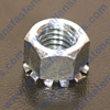 KEP NUTS,GRADE 2,ZINC PLATED (SILVER),WRENCHING/HEX SIZE LISTED.