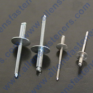 1/8 ALUMINUM. LARGE FLANGE RIVET