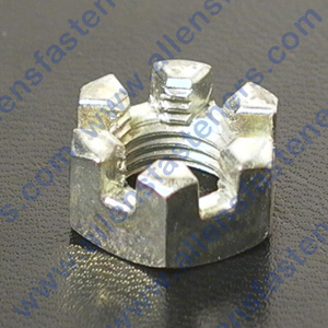 SLOTTED HEX NUT (FINE)
