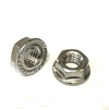 SERRATED FLANGE NUT (FINE),GRADE 2,ZINC PLATED AND BAKED,WRENCHING/HEX SIZE AND FLANGE DIAMETER +OR-.005 IS LISTED.(ALSO KNOW AS WIZ NUTS)